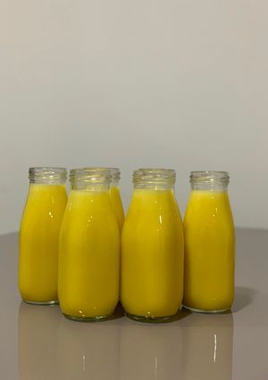 Hình của món Sữa hạt sen bí đỏ.