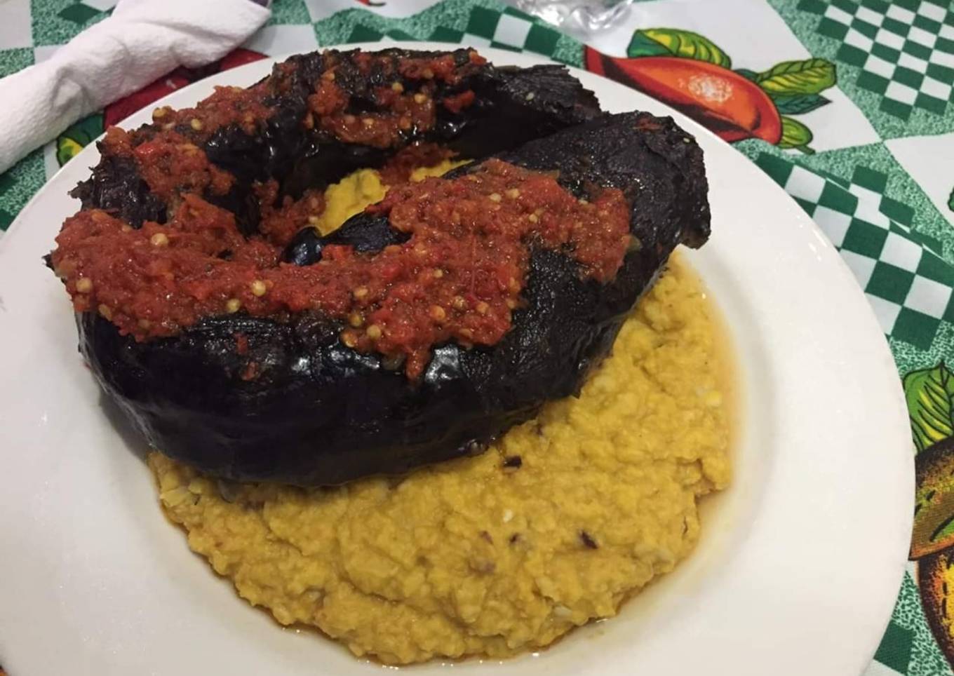 Ukwa with dry fish