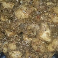 A picture of Chicken pepper fry.