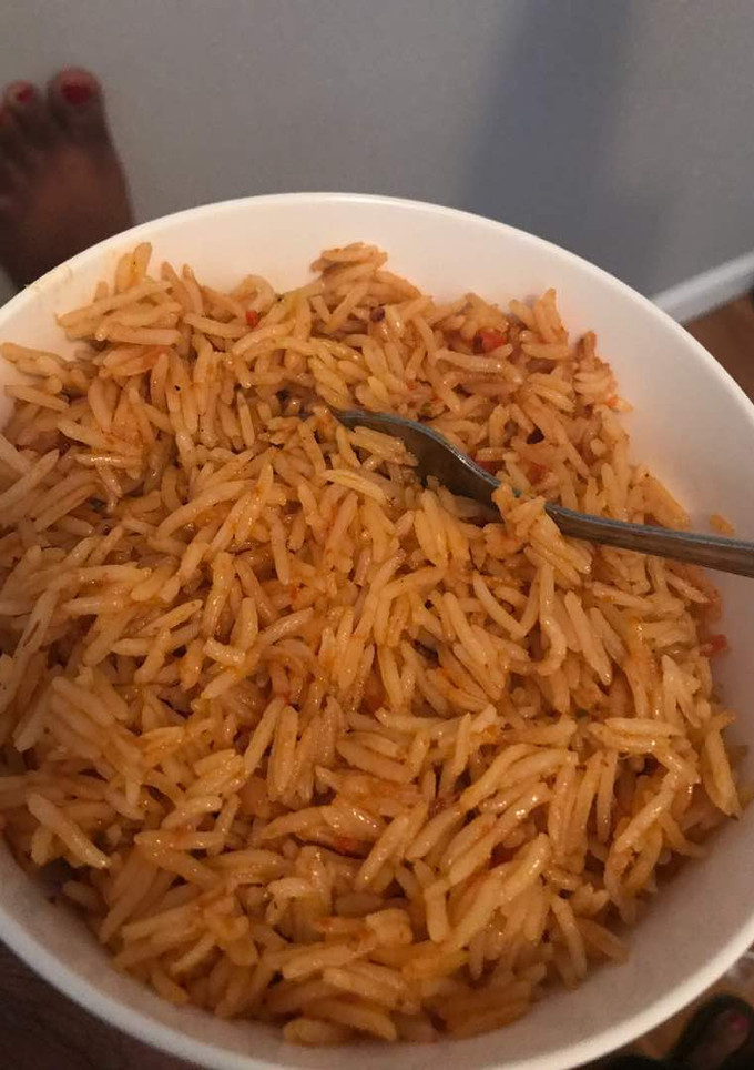 A picture of Concoction Jollof rice.