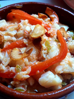 Una foto de Bacalao al ajoarriero