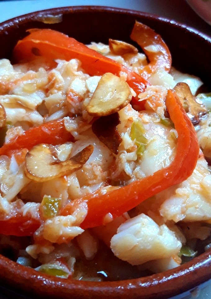 Una foto de Bacalao al ajoarriero
