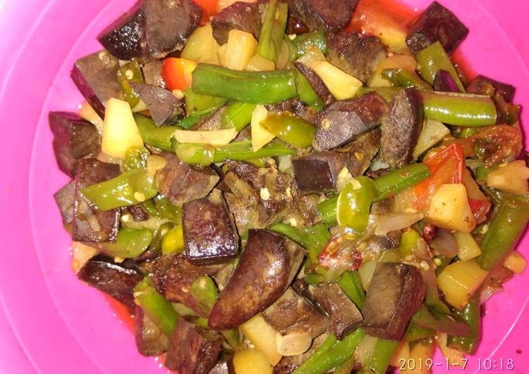 Oseng_oseng hati kambing sayurđ