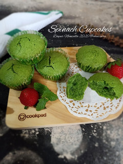 Foto resep Spinach Cupcakes (Cupcake Bayam)