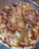 Tarta de jamón y queso con cebolla caramelizada 🧅