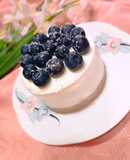 Mini ceeskake light con yogurt greco e mirtilli