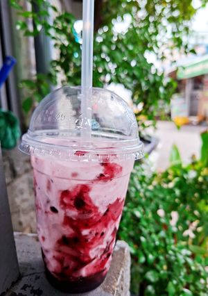 Hình của món Sữa chua việt quất.