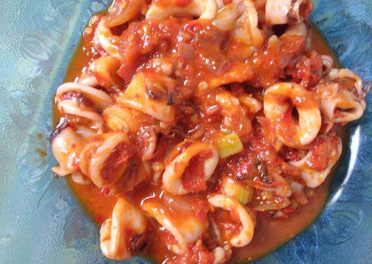 Bahan Cumi basah balado kuah | Resep Membuat Cumi basah balado kuah Yang Sempurna