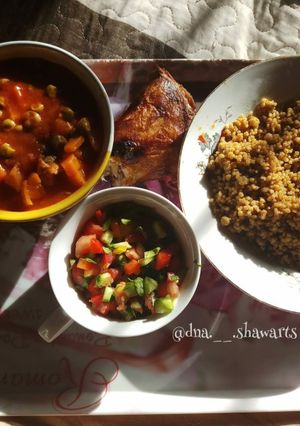 صورة لوصفة يخني بالبازيلاء والجزر😋🥰