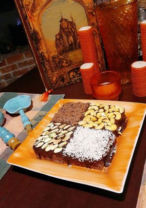 عکسی از دستور کیک چای شکلات دارچینی
