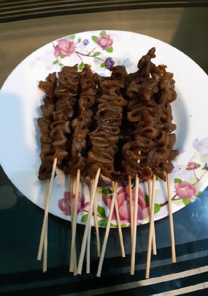 Foto resep Sate usus ala angkringan