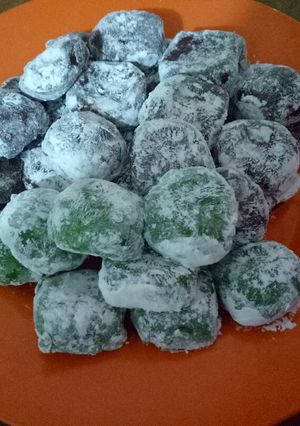 Foto resep Mochi pandan isi kacang mete
