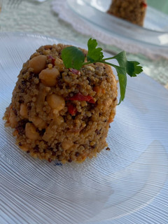 Una foto de Quinoa a la naranja