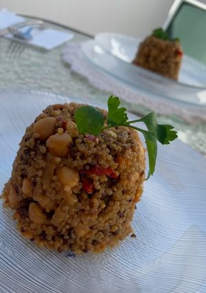 Una foto de Quinoa a la naranja