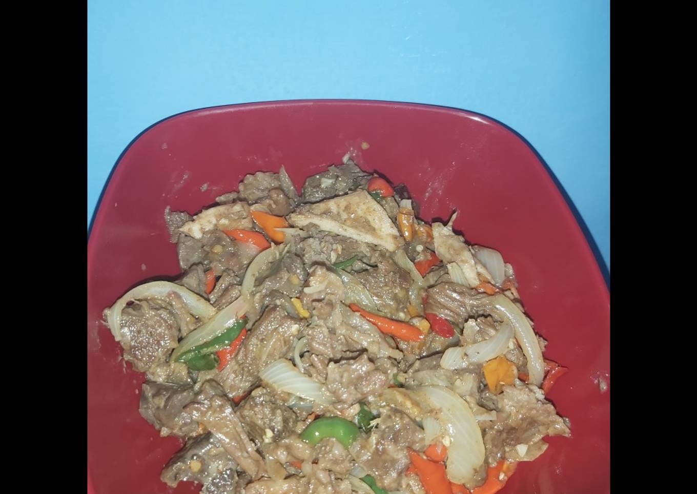 Oseng oseng daging sapi