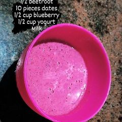 A picture of Energy boost smoothie 😋😋.