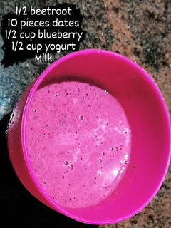 A picture of Energy boost smoothie 😋😋.
