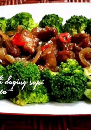 Foto resep Ca Brokoli daging sapi