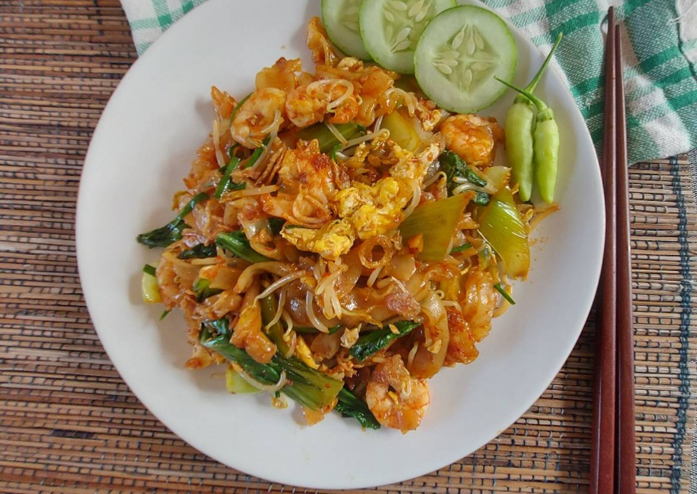 Kwetiau goreng udang