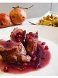 Filetto in salsa di melagrana