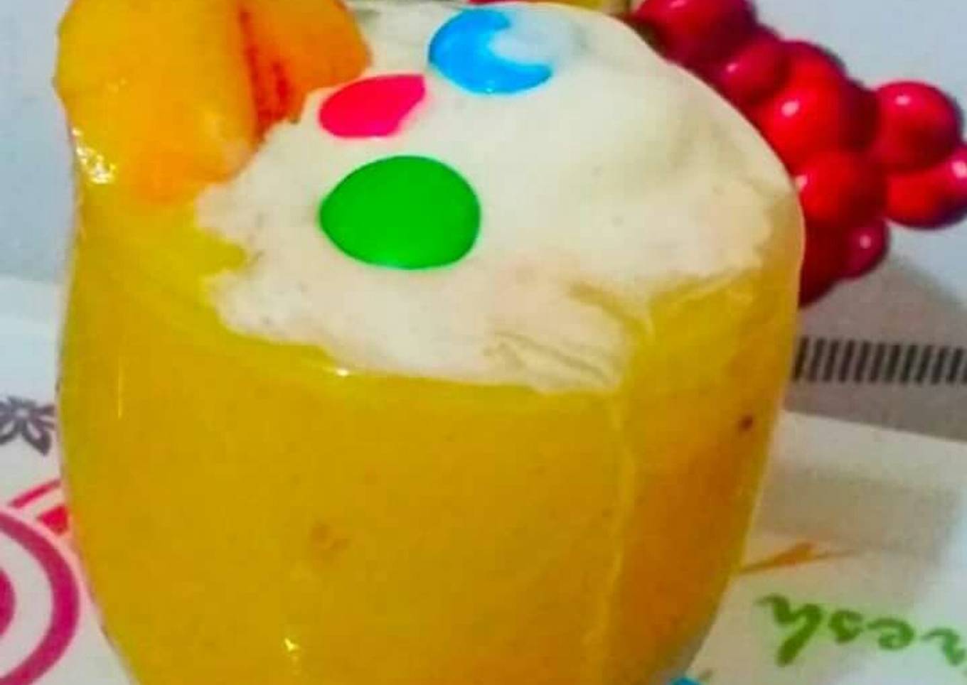 Poha mango peach smoothie