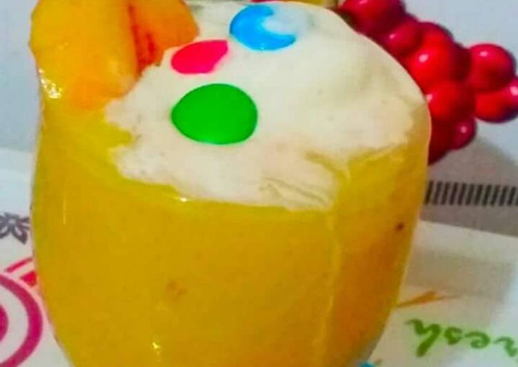 Recipe of Any-night-of-the-week Poha mango peach smoothie