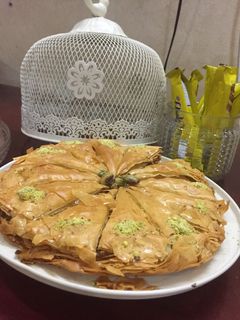 صورة لوصفة بقلاوه بالفستق