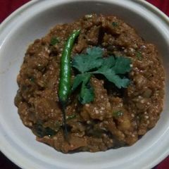 A picture of Baingan bharta.