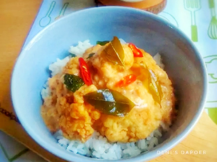 Resep Chicken salted egg rice bowl, Lezat Sekali