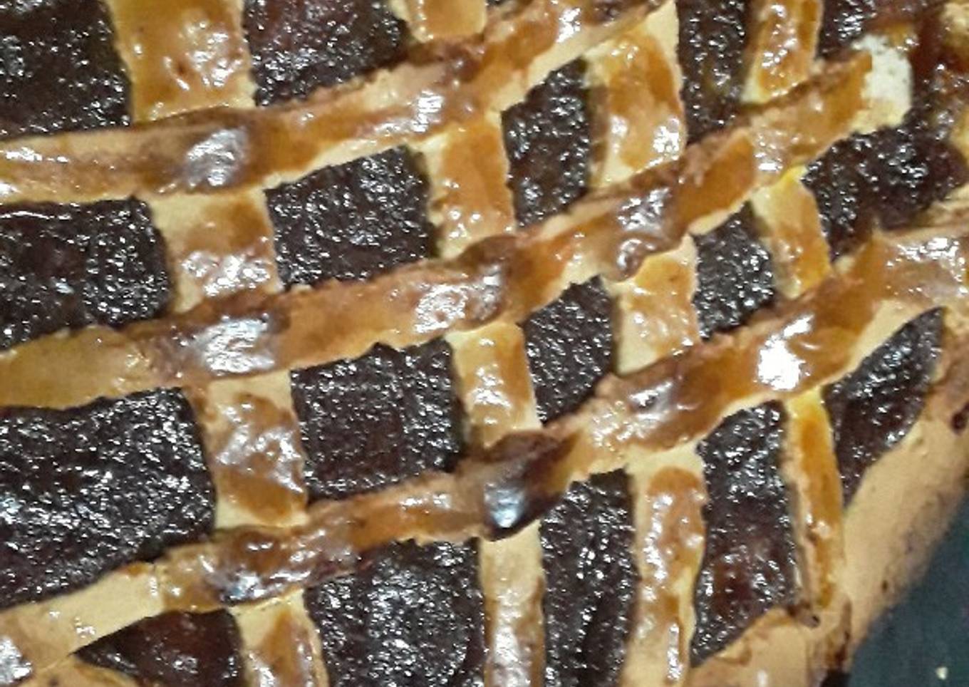 Pasta frola de batata con chocolate