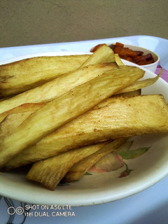 A picture of Ginger Flavoured Yam Fingers.