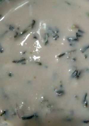 A picture of Purple mogri raita.