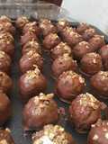 Chocolate covered burfee balls