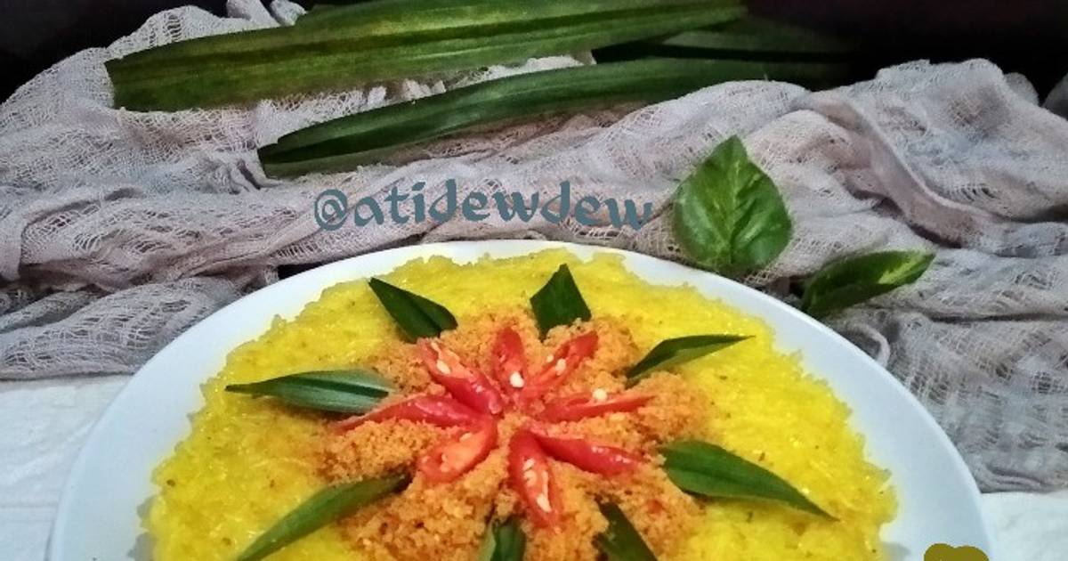 Resep Ketan Kuning Serundeng Kelapa Pedas Manis Oleh Ati Dewanthi