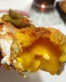 Yemas de huevos rebozadas
