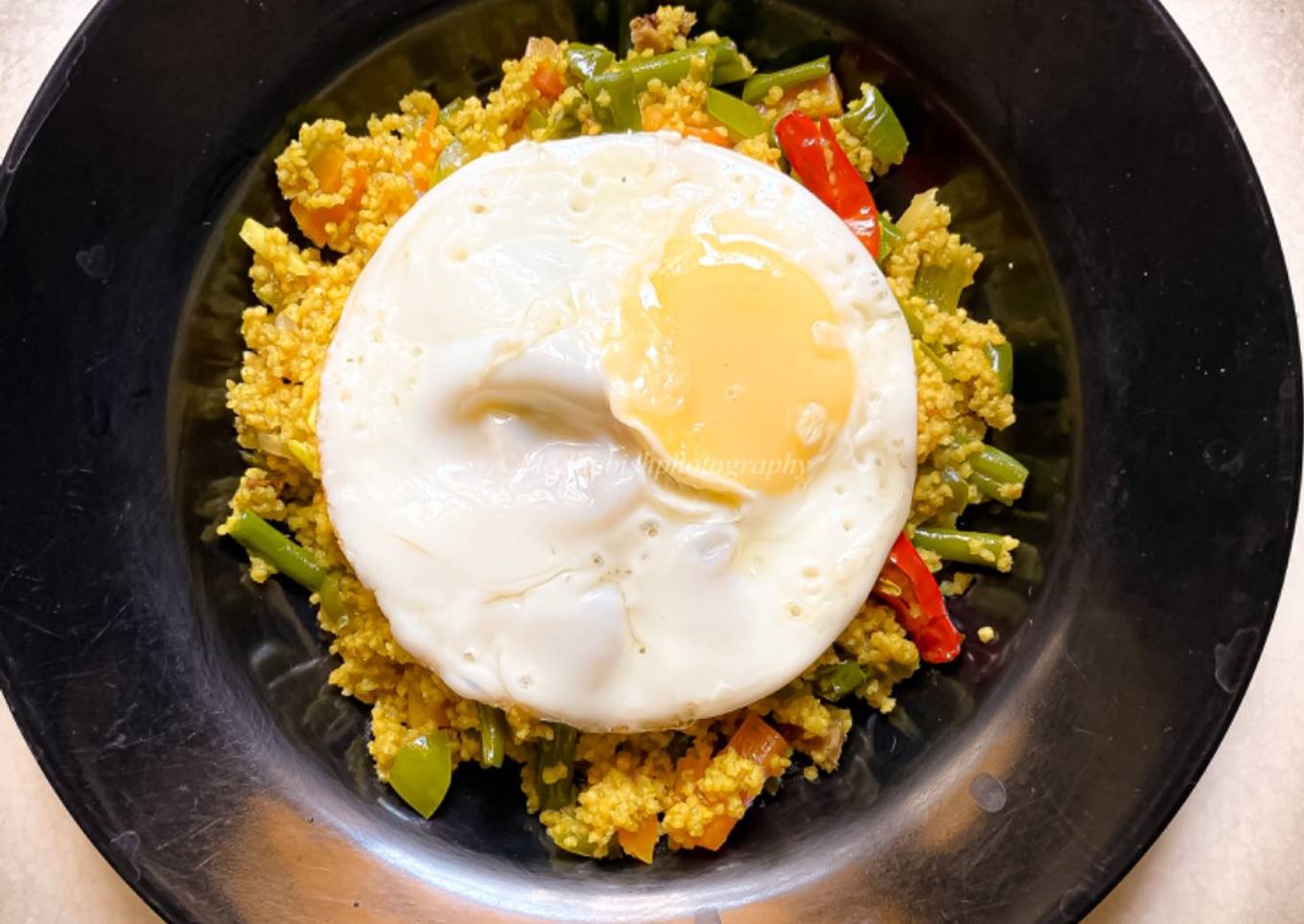 Millet Stir fry vegetables