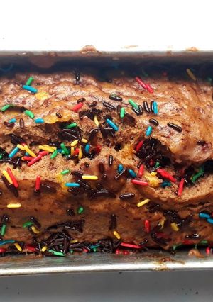 Foto resep Chocolate Banana Steamed Sponge (Bolu Kukus Coklat Pisang)