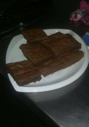Una foto de Brownie de chocolate