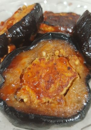 عکسی از دستور شامی مرغ و بادمجان