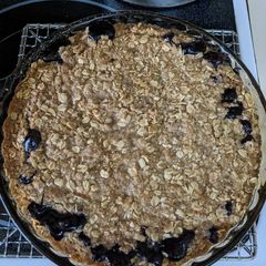 A picture of Blueberry Crisp.
