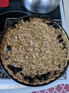 A picture of Blueberry Crisp.