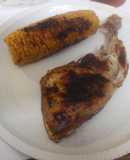 Pollo al grill doble con maiz