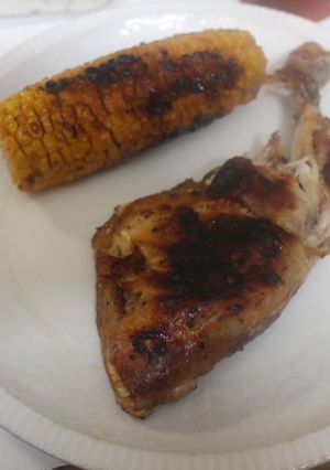 Foto principal de Pollo al grill doble con maiz