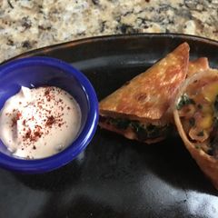 A picture of Egg Rolls (Southwest) with Chipotle Ranch.