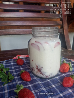Foto resep Korean Fresh Strawberry Milk
