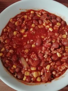 Csilis bab recept fotója