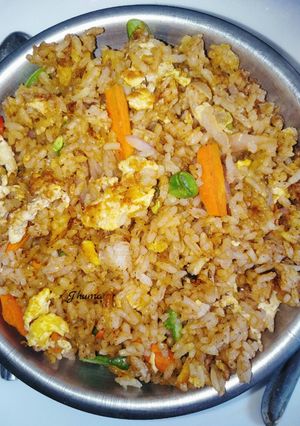 এগ সবজি রাইস রেসিপির প্রধান ছবি