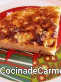 Tortilla de plátano con tortita de arroz