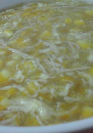 Foto resep Soup jagung (simple)