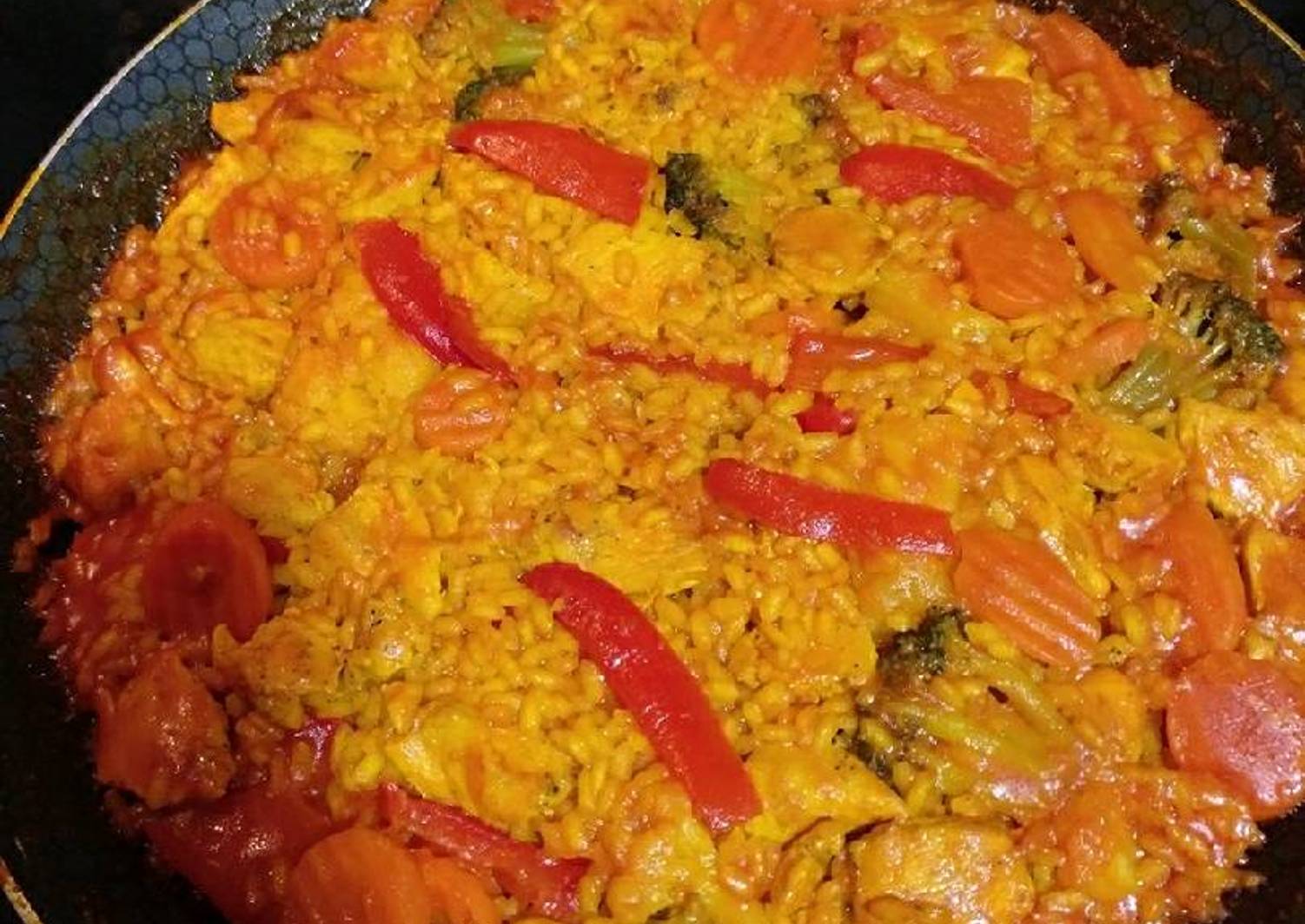Paella de pollo y verduras Receta de vanessa1493 Cookpad